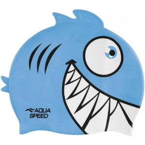 Шапка Для Плавання Aqua Speed Zoo Pirana 9697 Піранья/Бірюзовий 246-02 (Оригінал)