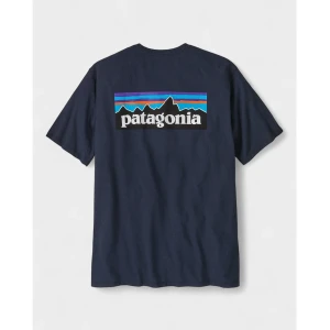 Чоловіча Футболка Patagonia P-6 Logo Responsibili -TEE New Navy NENA38504 (Оригінал)