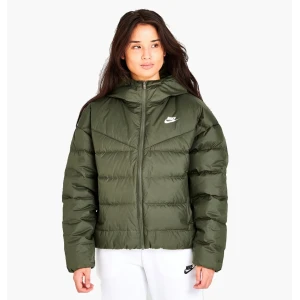 Жіноча Куртка Nike Sportswear Storm-Fit Windrunner Down Hooded Jacket Green Dq5903-222 (Оригінал)