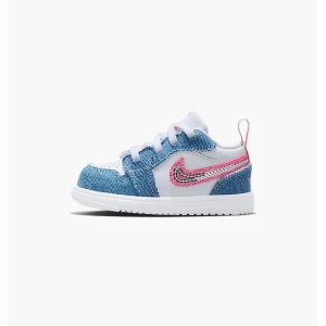 Детские Кроссовки Air Jordan 1 Low Alt Se (Td) Grey/Blue HQ2002-400 (Оригинал)