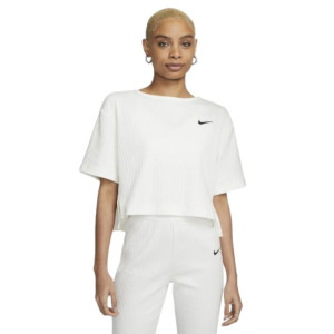 Женская Футболка Nike Women Sportwear Ribbed Jersey Short-Sleeve Top DV7870-133 (Оригинал)