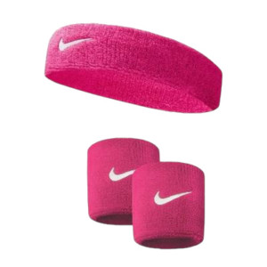 Комплект Nike Повязка+Напульсники Розовий Nnn07-Nnn04-639 (Оригінал)