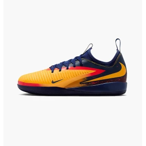 Дитячі Футзалки Nike Phantom 6 Low Academy Erling Haaland Ic Junior Yellow/Blue HQ2036-800 (Оригінал)