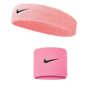 Комплект Nike Повязка+Напульсники Ніжно-Рожевий N0001544-N0001565-677 (Оригінал)