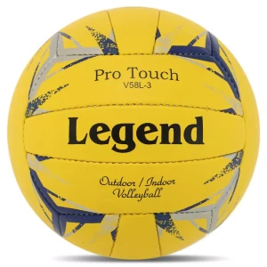 М'яч волейбольний LEGEND жовтий-синій LG9490-01 (Оригінал)