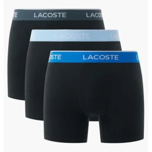 Мужское Нижнее белье Lacoste Cotton Stretch Boxer Brief (3 шт) Black 6H1282-51 (Оригинал)