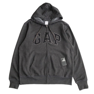 Толстовка Gap Logo Zip Hoodie Grey 218871801 (Оригинал)
