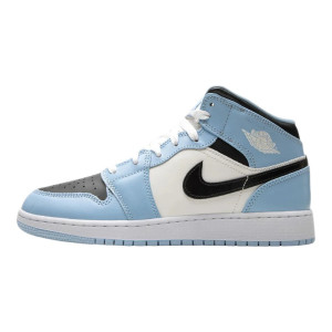 Детские Кроссовки Air Jordan 1 Mid Ice Blue Gs 555112-401 (Оригінал)