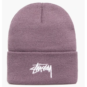 Шапка Stussy Stock Cuff Beanie Egg Plant 1321020-EGGP (Оригінал)