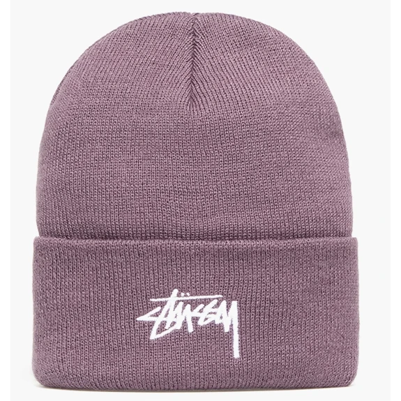 Шапка Stussy Stock Cuff Beanie Egg Plant 1321020-EGGP (Оригінал)