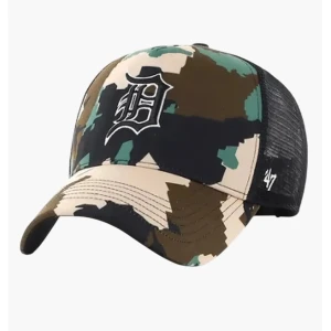 Кепка-тракер 47 Brand Detroit Tigers Digital Star Black, Green, Brown Уні OSFA (56-61 см) Dgtso09ptp-BW (Оригінал)