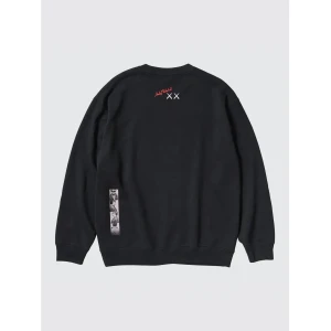 Чоловічий Світшот KAWS x Uniqlo Warhol Graphic 476119 Sweatshirt (Black Phone red kaws) E476119-000 (Оригінал)