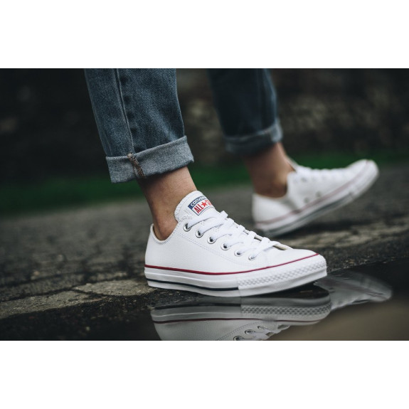 Кеди Converse All Star Ox Leather White 132173C (Оригінал) - фото №5