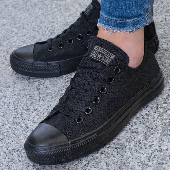 Кеди Converse All Star Ox Black Mono M5039C (Оригінал) - фото №5