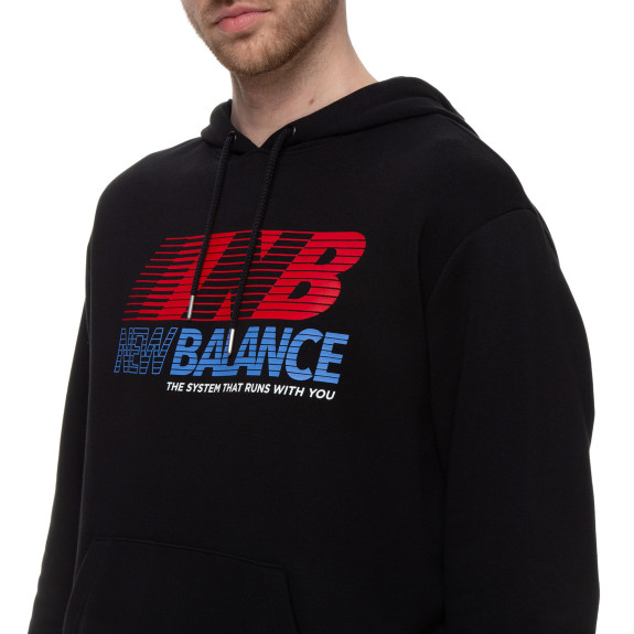 Толстовка New Balance Essentials Speed MT03508BK (Оригинал) - фото №3