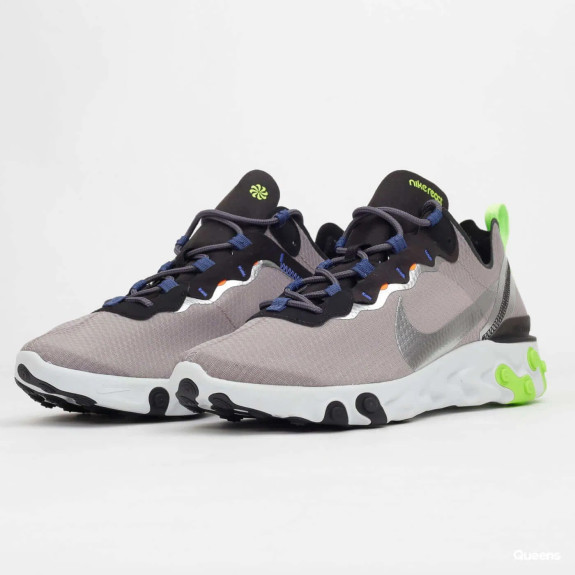 Кроссовки Nike React Element 55 SE Grey Volt CI3831-200 (Оригинал) - фото №4