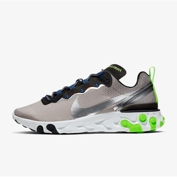 Кроссовки Nike React Element 55 SE Grey Volt CI3831-200 (Оригинал)