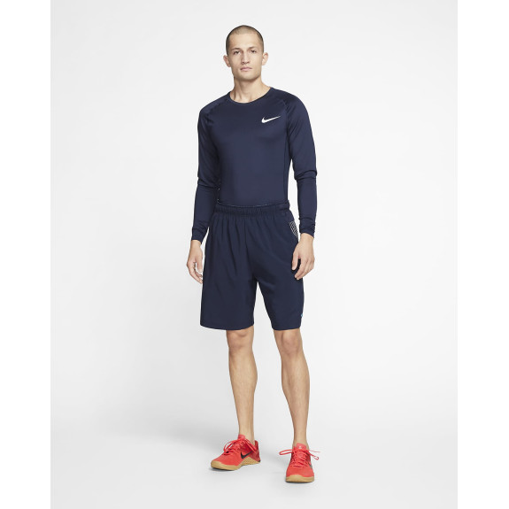 Термокофта Nike Pro Longsleeve Top Navy BV5588-452 (Оригинал) - фото №3 Термокофта Nike Pro Longsleeve Top Navy BV5588-452 (Оригинал) - фото №3