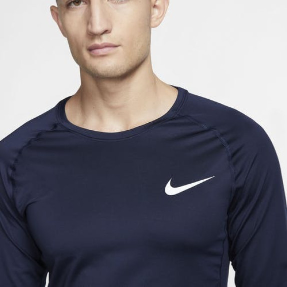 Термокофта Nike Pro Longsleeve Top Navy BV5588-452 (Оригинал) - фото №4 Термокофта Nike Pro Longsleeve Top Navy BV5588-452 (Оригинал) - фото №4