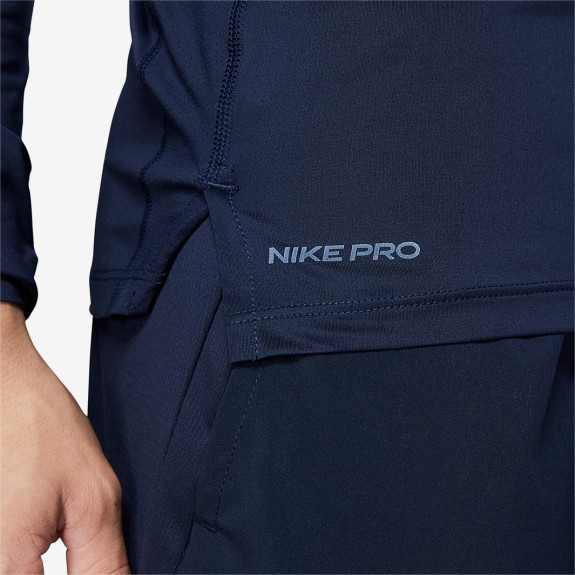 Термокофта Nike Pro Longsleeve Top Navy BV5588-452 (Оригинал) - фото №5 Термокофта Nike Pro Longsleeve Top Navy BV5588-452 (Оригинал) - фото №5