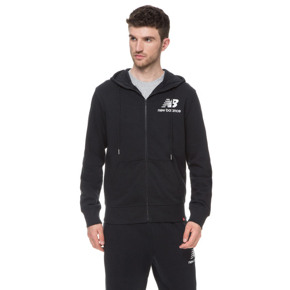 Кофта New Balance Essentials Stacked Full Zip MJ03558BK (Оригінал) - фото №2