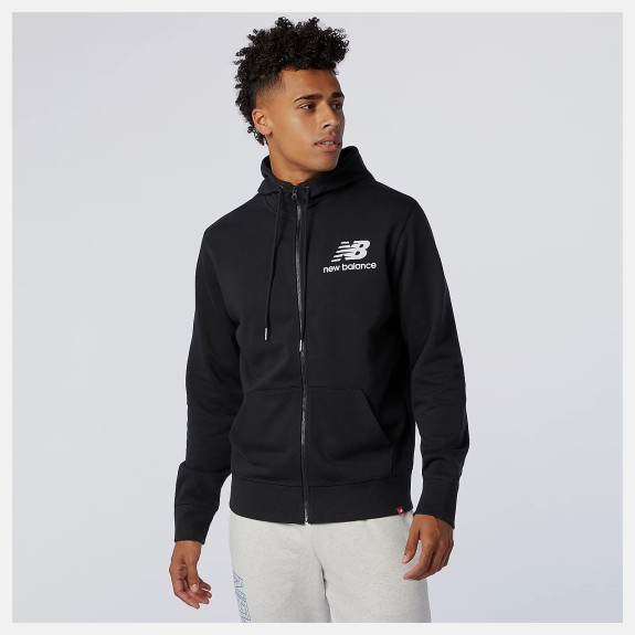 Кофта New Balance Essentials Stacked Full Zip MJ03558BK (Оригінал) - фото №3