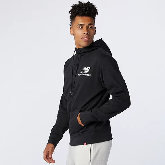 Кофта New Balance Essentials Stacked Full Zip MJ03558BK (Оригінал) - фото №4
