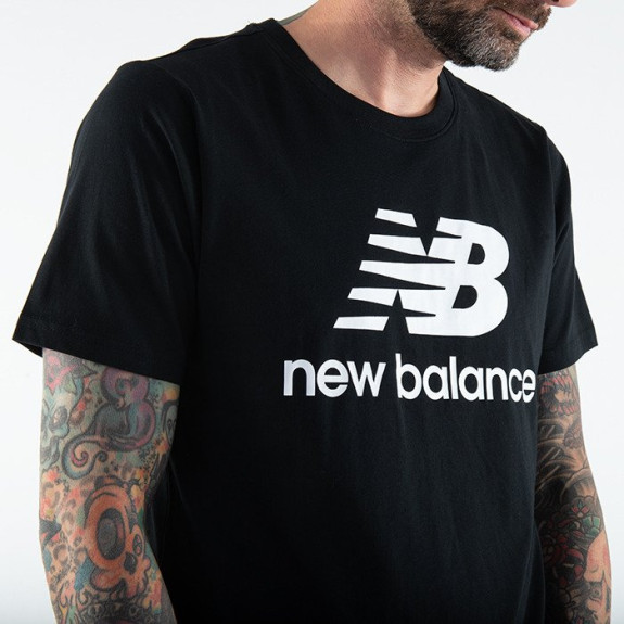 Футболка New Balance Essentials Stacked Logo MT01575BK (Оригінал) - фото №4