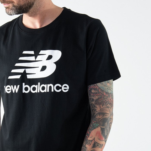 Футболка New Balance Essentials Stacked Logo MT01575BK (Оригінал) - фото №5