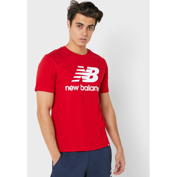 Футболка New Balance Essentials Stacked Logo MT01575REP (Оригинал) - фото №2 Футболка New Balance Essentials Stacked Logo MT01575REP (Оригинал) - фото №2