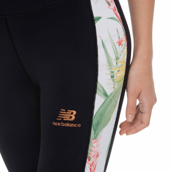 Легинсы New Balance Essentials Botanical WP11509BK (Оригинал) - фото №3