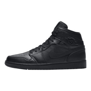 Кросівки Air Jordan 1 Mid Triple Black 554724-091 (Оригінал)