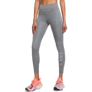 Лосины Nike Dri-Fit One Mid-Rise 7-8 Graphic Gri DD4555-068 (Оригинал)