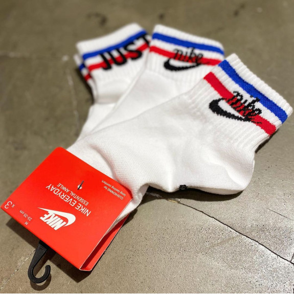 Носки Nike Essential Ankle Socks 3 Pairs DA2612-100 - фото №2