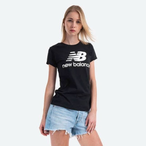 Жіноча Футболка New Balance Ess Stacked Logo WT91546BK (Оригінал)