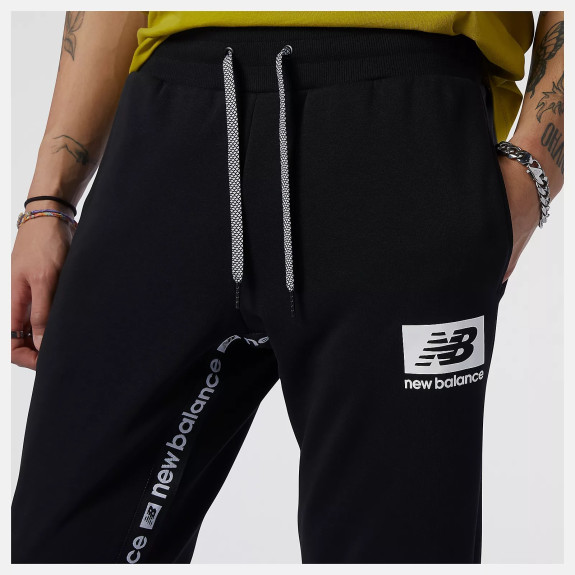 Брюки New Balance Essentials Id Fleece MP13508BK (Оригинал) - фото №2