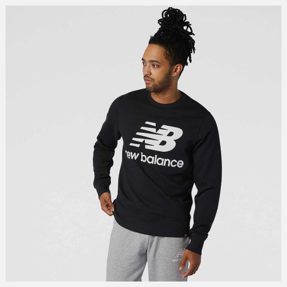 Кофта New Balance Ess Stacked Logo MT03560BK (Оригінал) - фото №2