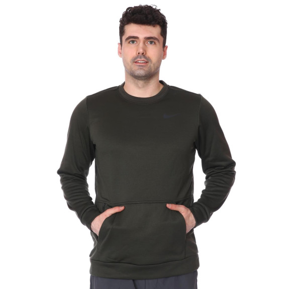 Кофта Nike Men Therma-Fit Top Long-Sleeve Crew CU7271-355 (Оригинал) - фото №3