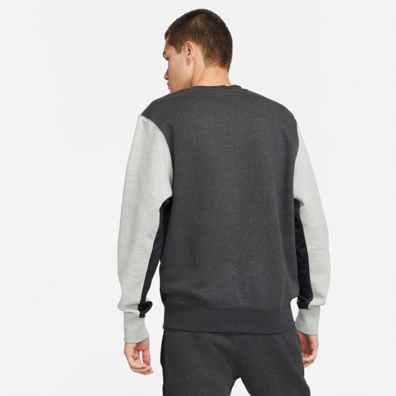 Кофта Nike Sportwear Hybrid Fleece Crew DJ5075-032 (Оригинал) - фото №2