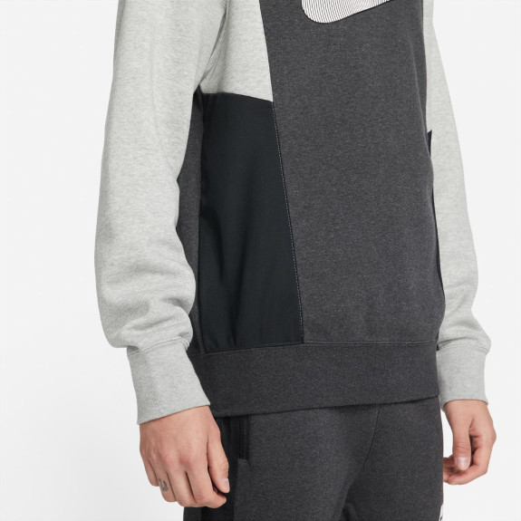 Кофта Nike Sportwear Hybrid Fleece Crew DJ5075-032 (Оригинал) - фото №3