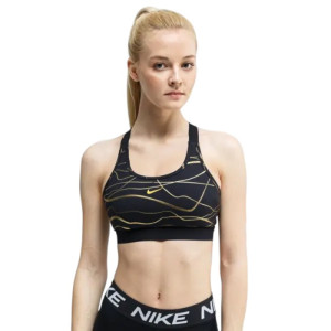 Топ Nike Women Swoosh Bd Icon Clash Men All-Over Print Bra Ct3493-010 (Оригінал)