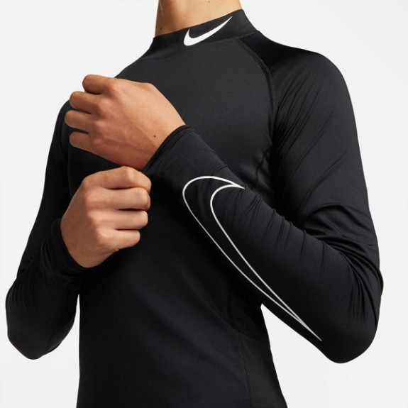 Термобелье Nike M Np Df Tight Ls Mock DD1986-010 (Оригинал) - фото №4