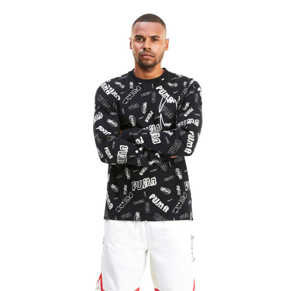 Кофта Puma Hoops All Over Print 530590-01 (Оригинал)