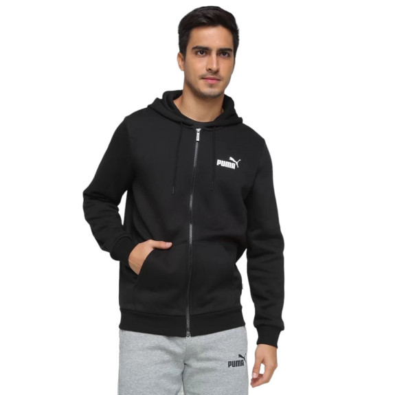 Худі Puma Essentials Full-Zip Logo Black 586702-01 (Оригінал) - фото №2