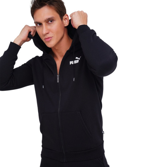 Худі Puma Essentials Full-Zip Logo Black 586702-01 (Оригінал) - фото №7