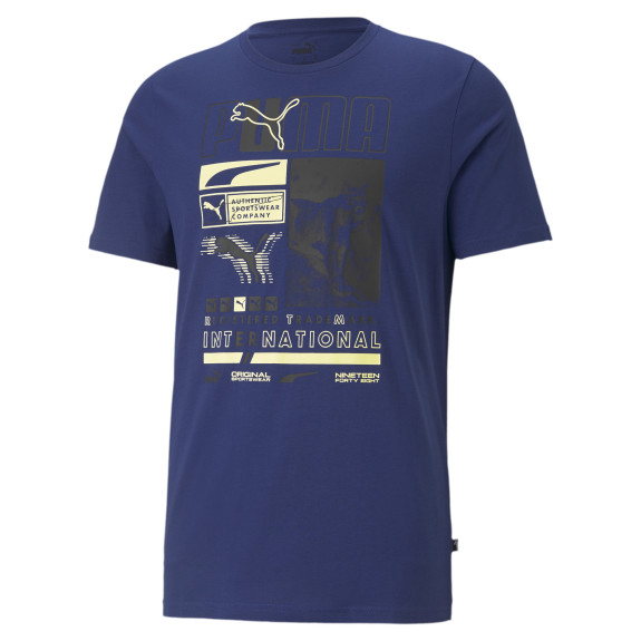 Футболка Puma Box Tee 587765-12 (Оригинал) - фото №3