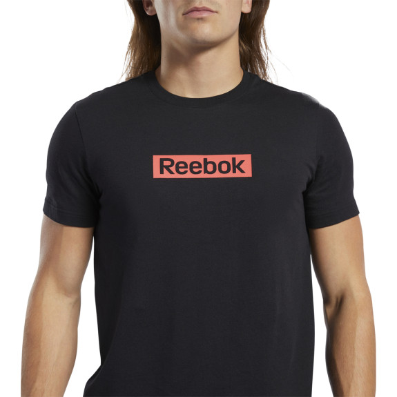 Футболка Reebok Essentials Linear Logo Tee FK6167 (Оригинал) - фото №4
