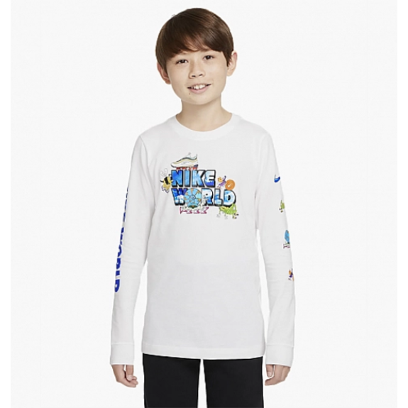 Детская Кофта Nike B Nsw Ls Tee Create Pack DO1839-100 (Оригинал)