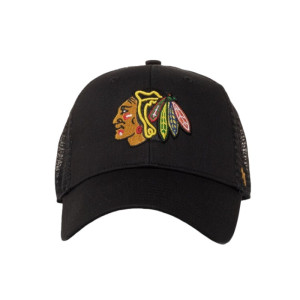 Кепка-Тракер 47 Brand Chicago Blackhawks Branson Mes H-BRANS04CTP-BK (Оригінал)