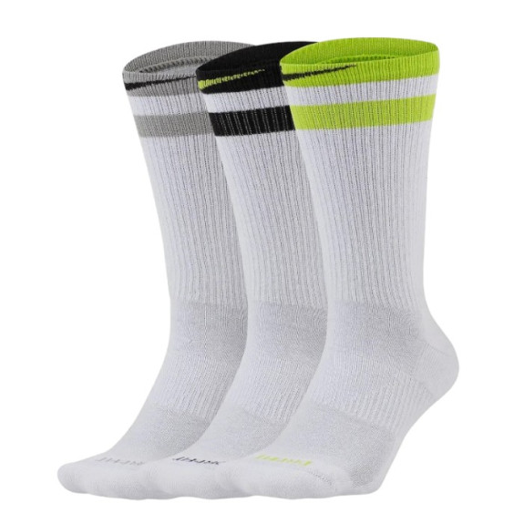 Шкарпетки Nike UnisexEveryday Plus Cushioned Crew 3P pack CZ0502-902 (Оригінал)